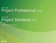 Versionsvergleich Project Standard/Professional 2010 ... - Basis 1