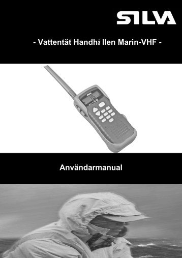 - Vattentät Handhå llen Marin-VHF - Användarmanual