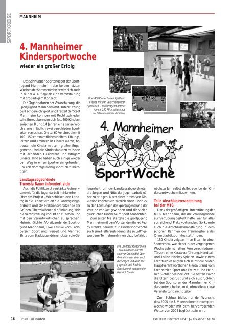 Download des Sport in Baden Nr. 10/04 - Badischer Sportbund Nord ...