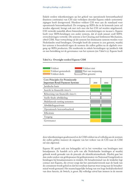 Oversight op betalings- en effectenverkeer 2012 - ERC Online