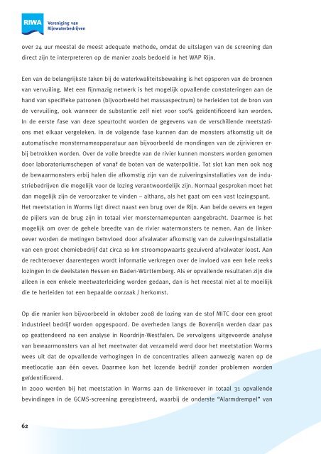 Jaarrapport 2011 De Rijn - Riwa