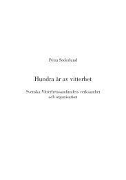 Hundra år av vitterhet - Svenska Vitterhetssamfundet