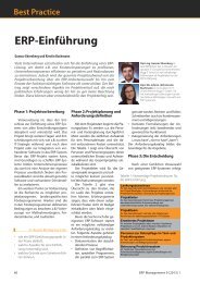 Gunnar Ehrenberg und Kerstin Buchmann: ERP-Einführung