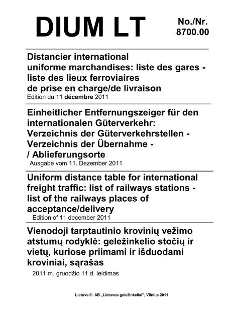 liste des gares - Rail Cargo Austria