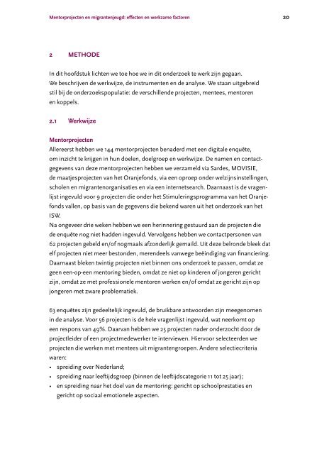 Mentorprojecten en migrantenjeugd: effecten en werkzame factoren