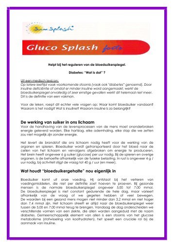 Gluco splash forte - CPG Franchises