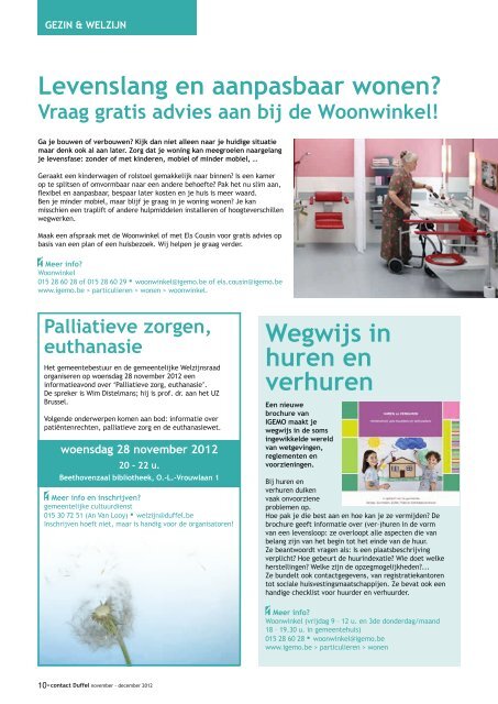 Editie november-december 2012 - Gemeente Duffel