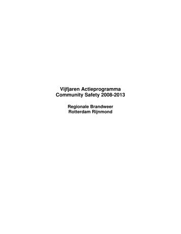 07 bijlage vijfjarig stappenplan community safety vrr.pdf - Welkom bij ...