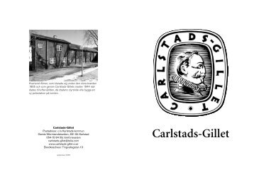 Folder om Carlstads-Gillet, pdf-fil 2 Mb.