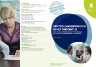 VERTROUWENSPERSOON IN HET ONDERWIjS - Eekhoutcentrum