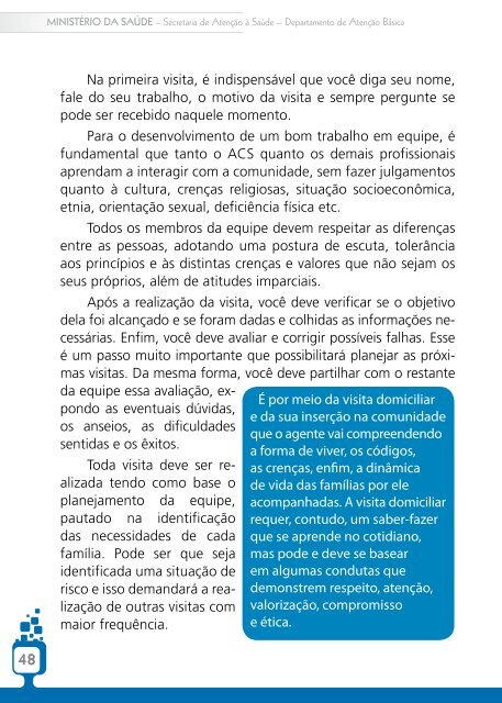 O Trabalho do Agente Comunitário de Saúde - 2009