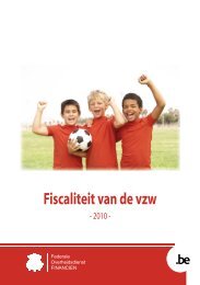 Fiscaliteit van de vzw - 2010 - FOD Financiën