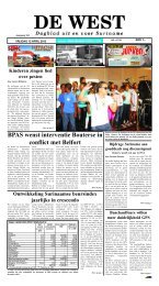 BPAS wenst interventie Bouterse in conflict met Belfort - De West