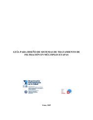 Guías para diseño de sistemas de tratamiento de filtración - ITACA