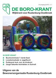 Wijkkrant juli 2012 - De Boro