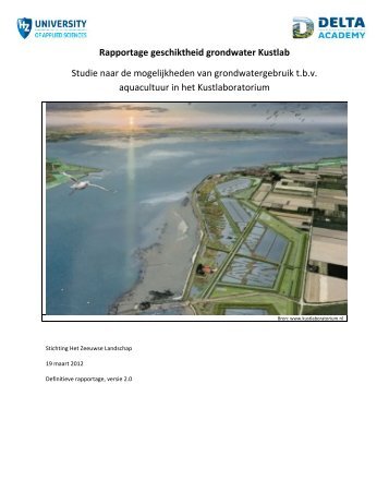 Rapportage geschiktheid grondwater Kustlab - HZ University of ...