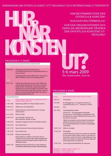 Hur når konsten ut.pdf - Västmanlands läns museum