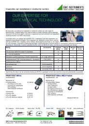 E-Inspecties in medische ruimten - GMC-Instruments