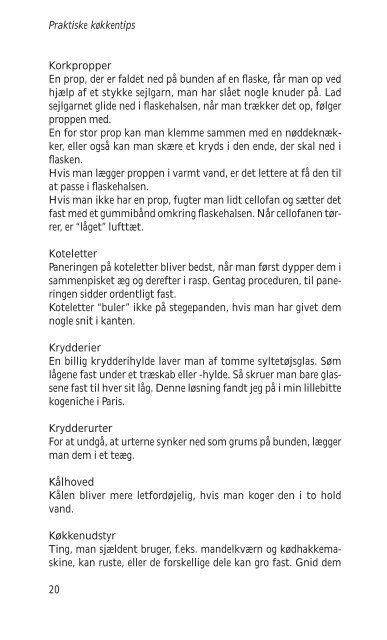 1 Praktiske køkkentips og kulinariske kneb - Modtryk