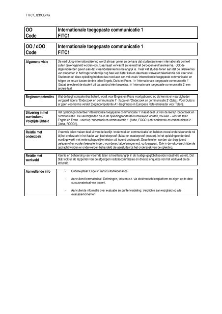 Nucleaire technologie, focus milieuwetenschappen - FI2