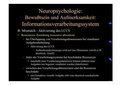 Neuropsychologie: Bewußtsein und Aufmerksamkeit