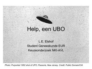 Help, een UBO - NKI / AvL