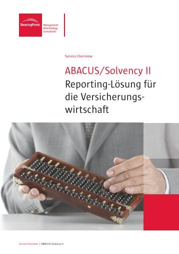 ABACUS/Solvency II - Reporting-Lösung für - BearingPoint