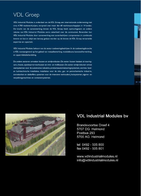 bedrijfsbrochure - VDL Industrial Modules