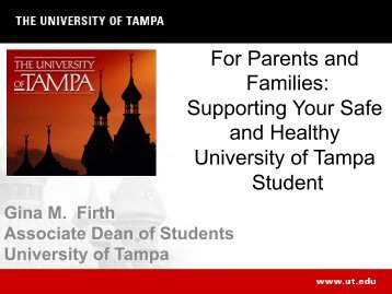 Health Safety (PDF) - University of Tampa