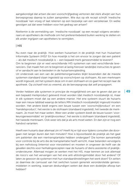 Generieke geneesmiddelsubstitutie - Parkinson Vereniging