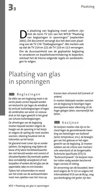 Plaatsing van glas in sponningen - Saint Gobain Glass