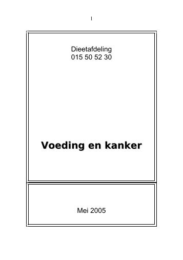 voeding en kanker - Imelda