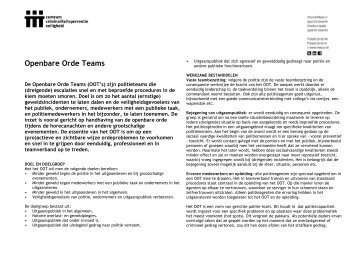 Infosheet Openbare Orde Teams - Keuzewijzer Veilig Uitgaan