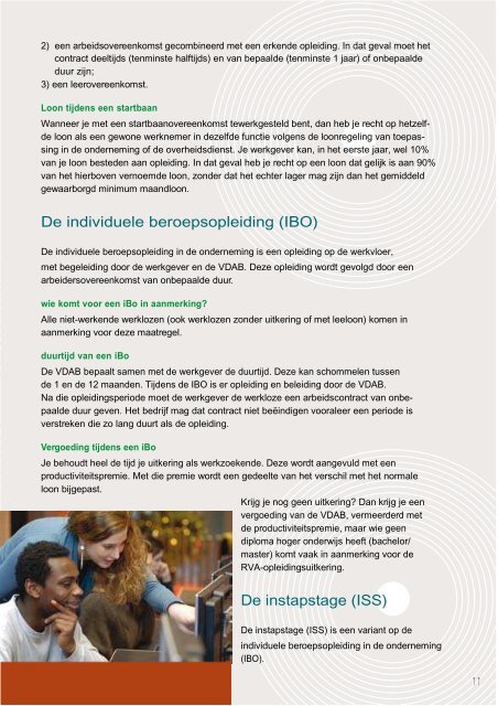 Infobrochure voor schoolverlaters en werkende jongeren - acvtje