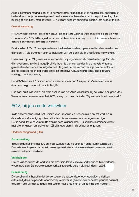 Infobrochure voor schoolverlaters en werkende jongeren - acvtje