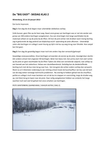 Verslag skiën.pdf - Isala