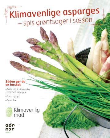 Klimavenlige asparges - spis grøntsager i sæson - Odense Kommune