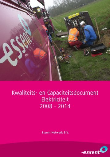 Kwaliteits- en capaciteitsdocument elektriciteit 2008-2014 - Enexis