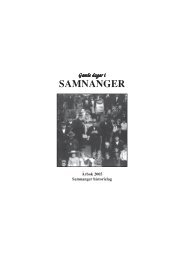 Årbok 2005 - Samnanger historielag