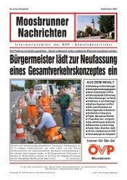Titelseite MN - ÖVP Moosbrunn