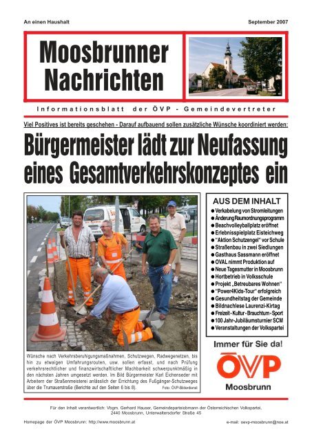 Titelseite MN - ÖVP Moosbrunn