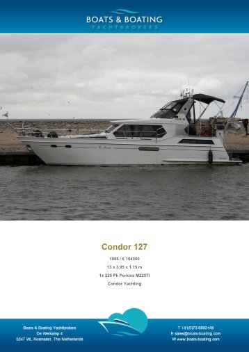 Condor 127 - Boats & Boating Yachtbrokers