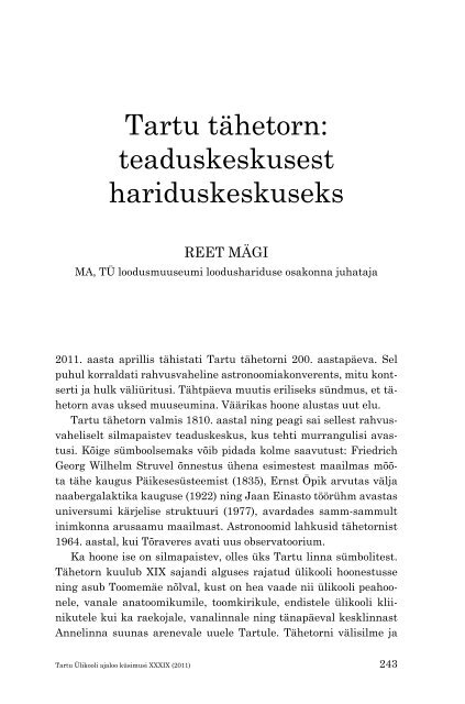 TarTu ÜlIkool ja Põhjasõda - Tartu Ülikooli Ajaloo Muuseum