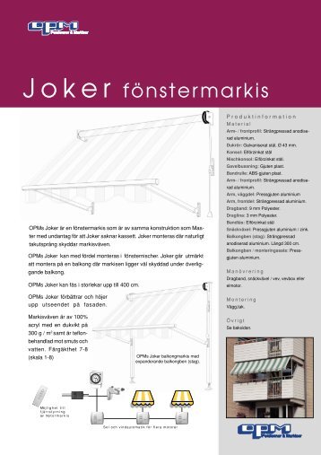 Joker fönstermarkis