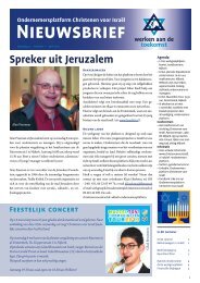 Nieuwsbrief april 2013 - Christenen voor Israël