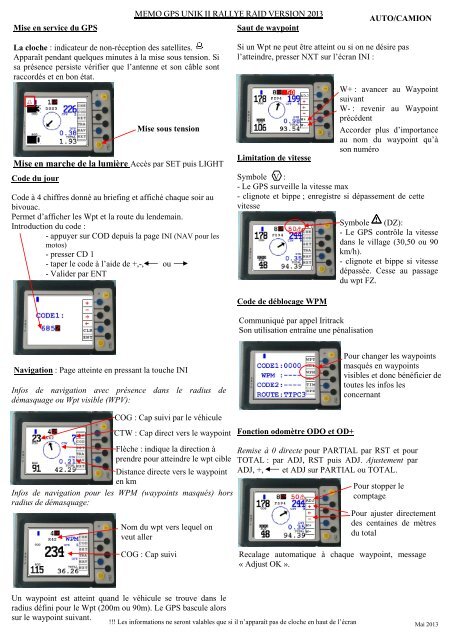 MEMO GPS-Sentinel UNIK II FR - ERTF