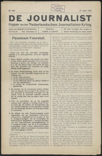 DE JOURNALIST