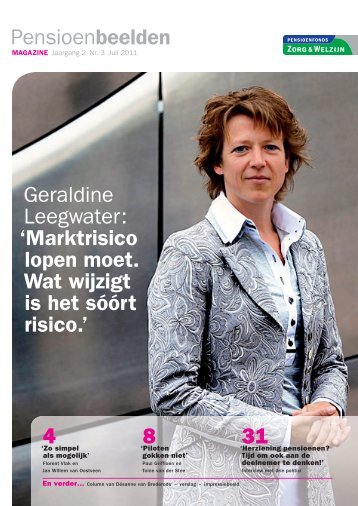 Magazine Pensioenbeelden nr. 3, juli 2011 - PFZW