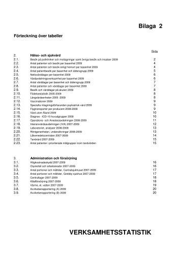 Verksamhetsstatistik 2009 slutlig - Ålands Hälso- och Sjukvård