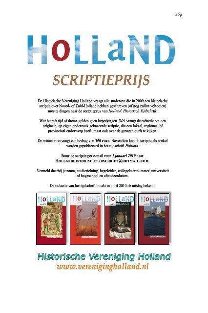 2009-3 Randstad - Historische Vereniging Holland